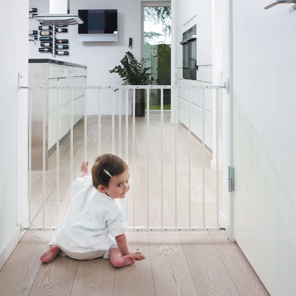 Välj rätt trappgrind - trappgrind-lundbergs-stadig-vit