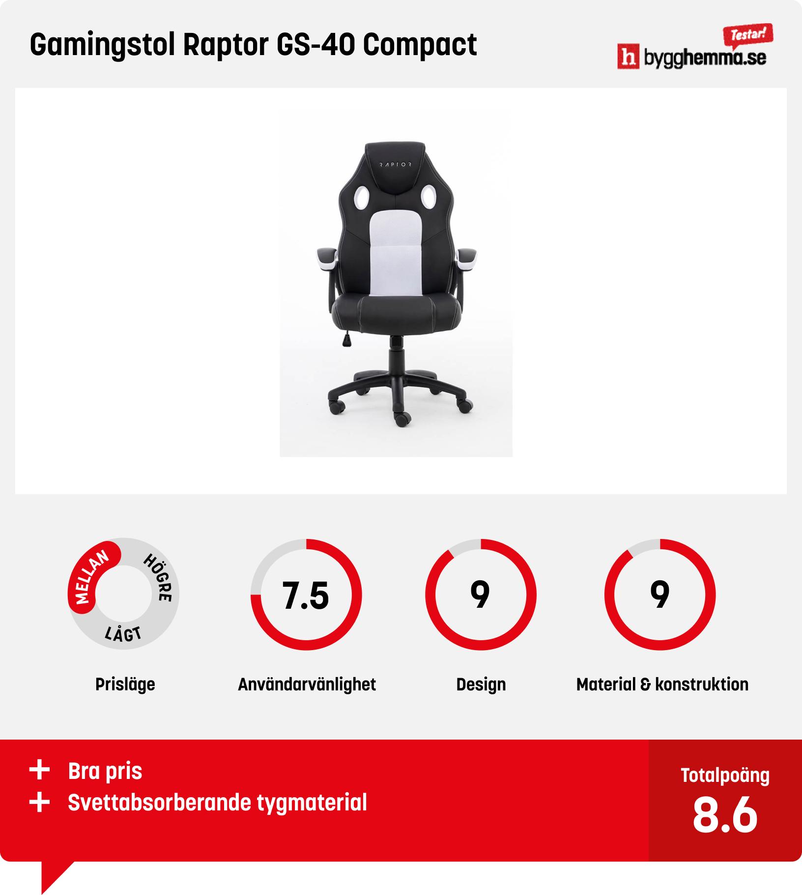 Gamingstol bäst i test