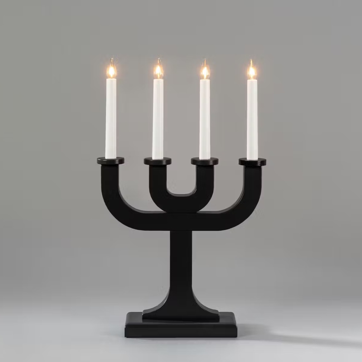 Gammaldags adventsljusstake i trä - Adventsljusstake Gnosjö Konstsmide 3544 Elljusstake Trä 5 Ljus