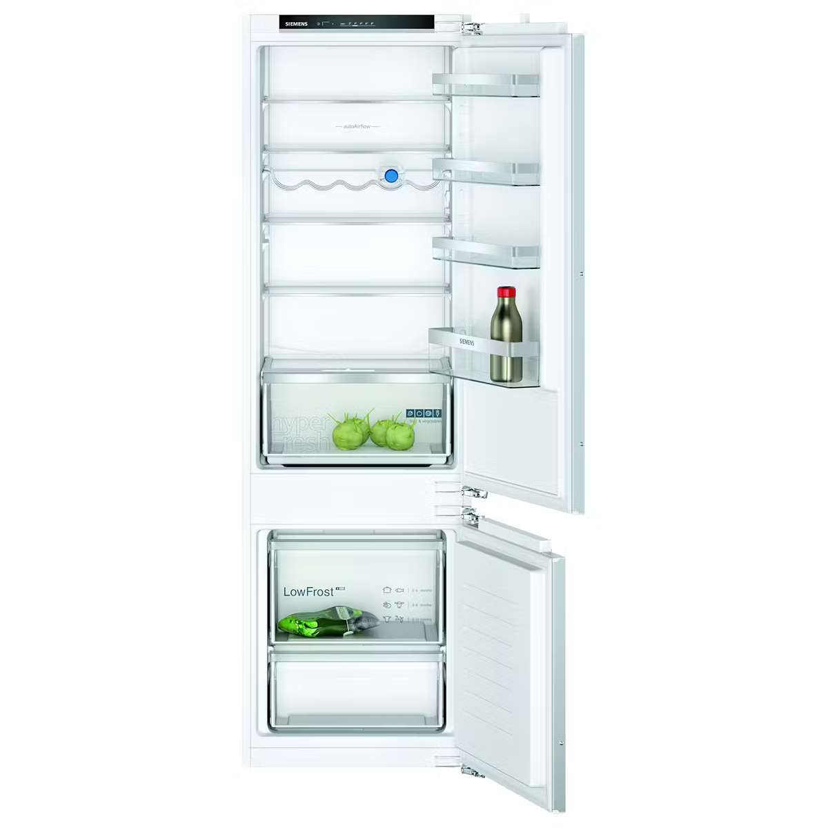 Bästa kylskåpet - Integrerad Kyl/Frys Siemens KI87VVFE1 med HyperFresh och LED-belysning
