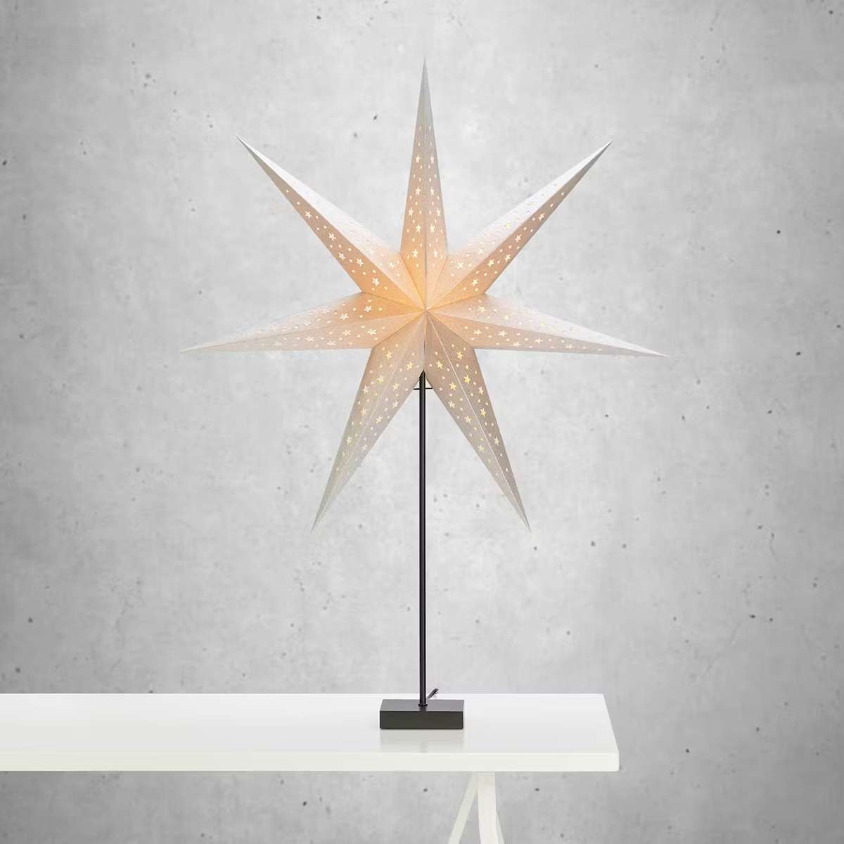 Adventsstjärna till fönster inspiration - Markslöjd Solvalla