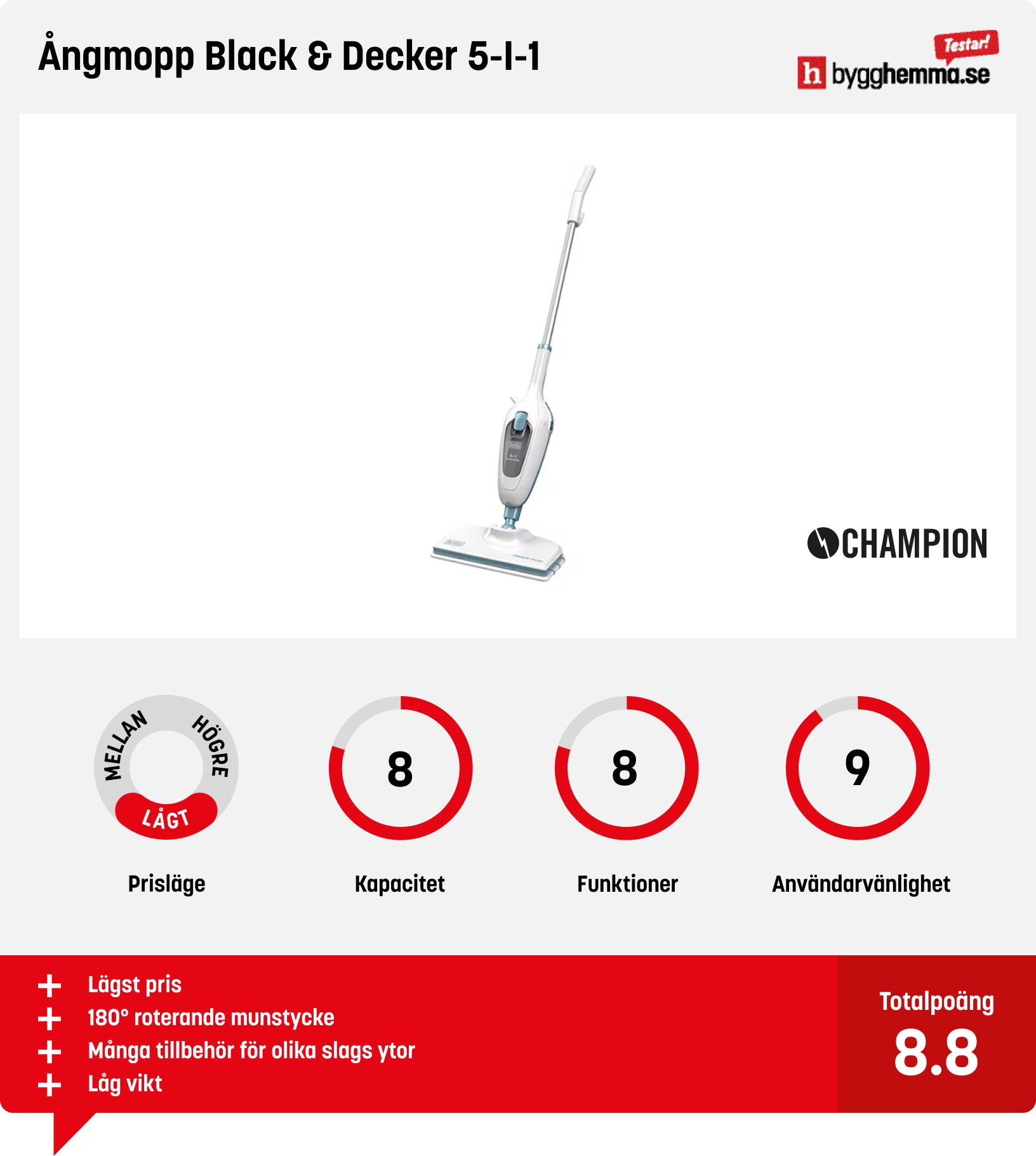 Ångmopp bäst i test