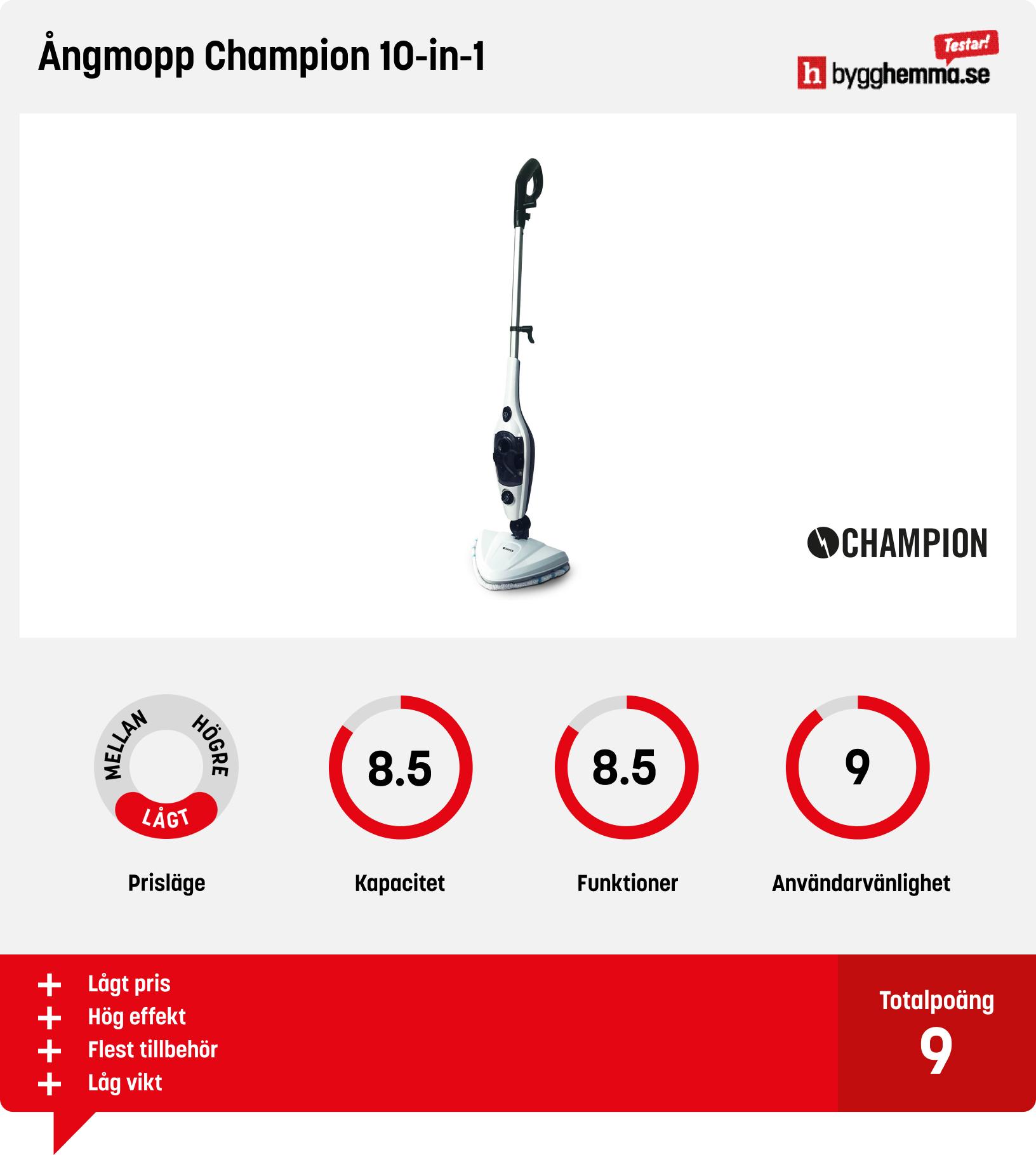 Ångmopp bäst i test