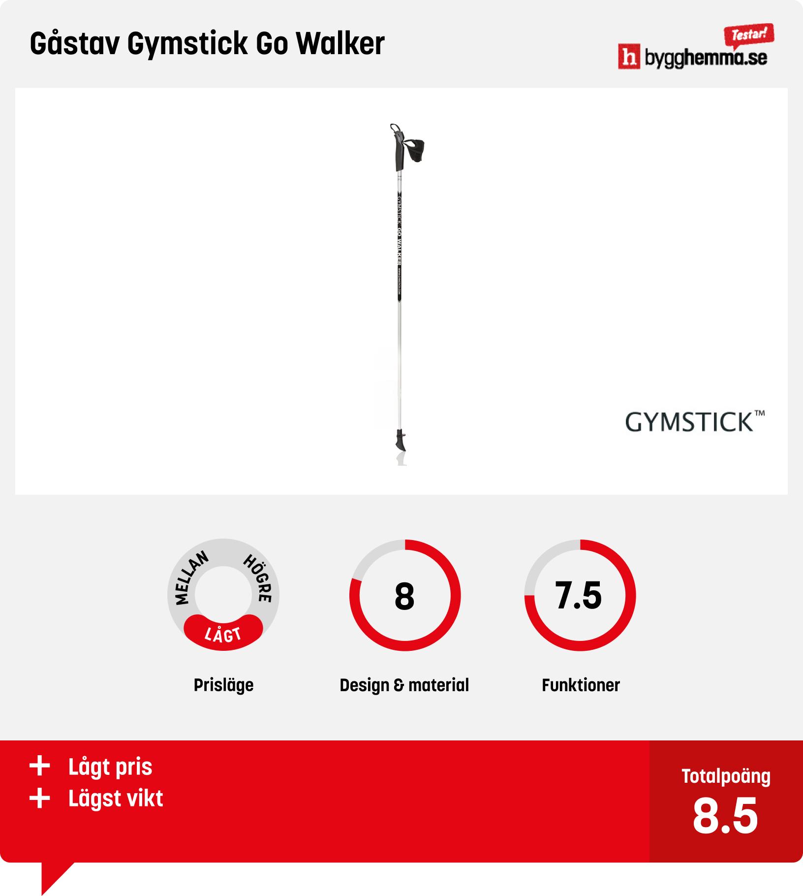 Gåstavar bäst i test