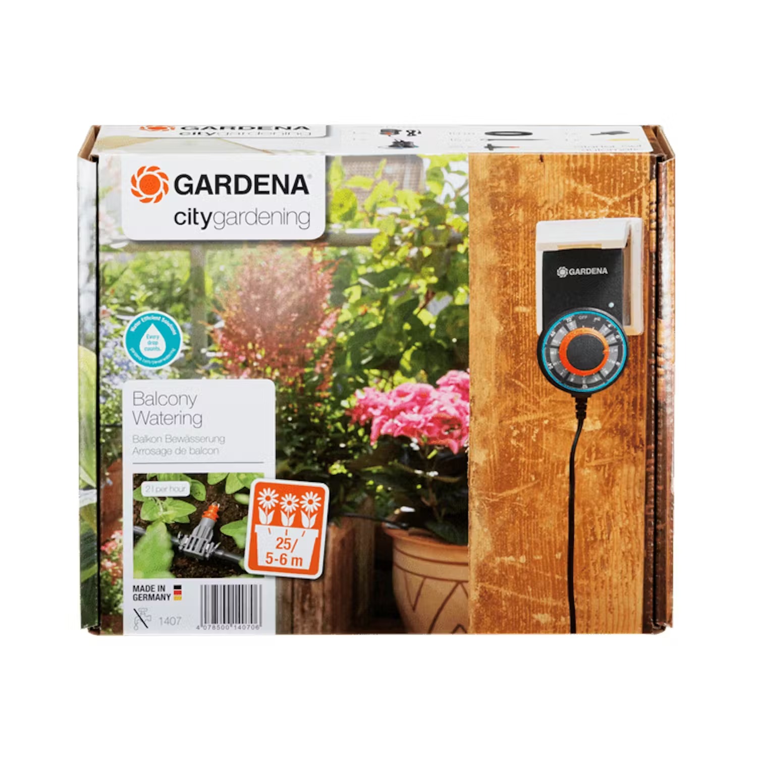 Självbevattning balkong