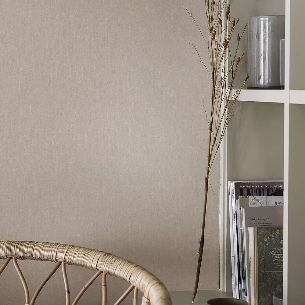 Tapet vardagsrum - Tapet Boråstapeter Linen Soft Blush 4326 EasyUp, Enfärgad Rosa