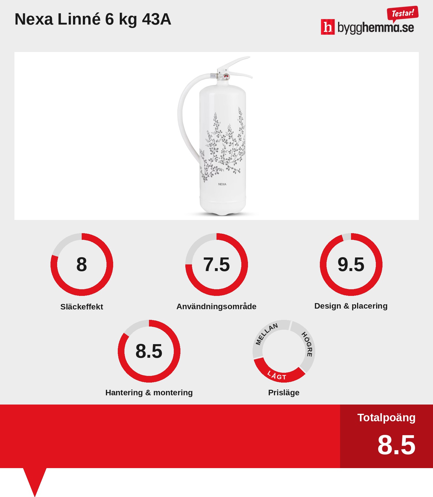 Brandsläckare bäst i test