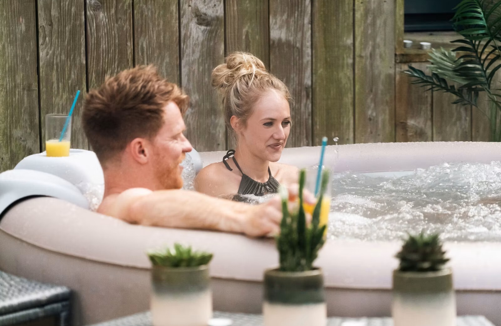 Liten pool på altan