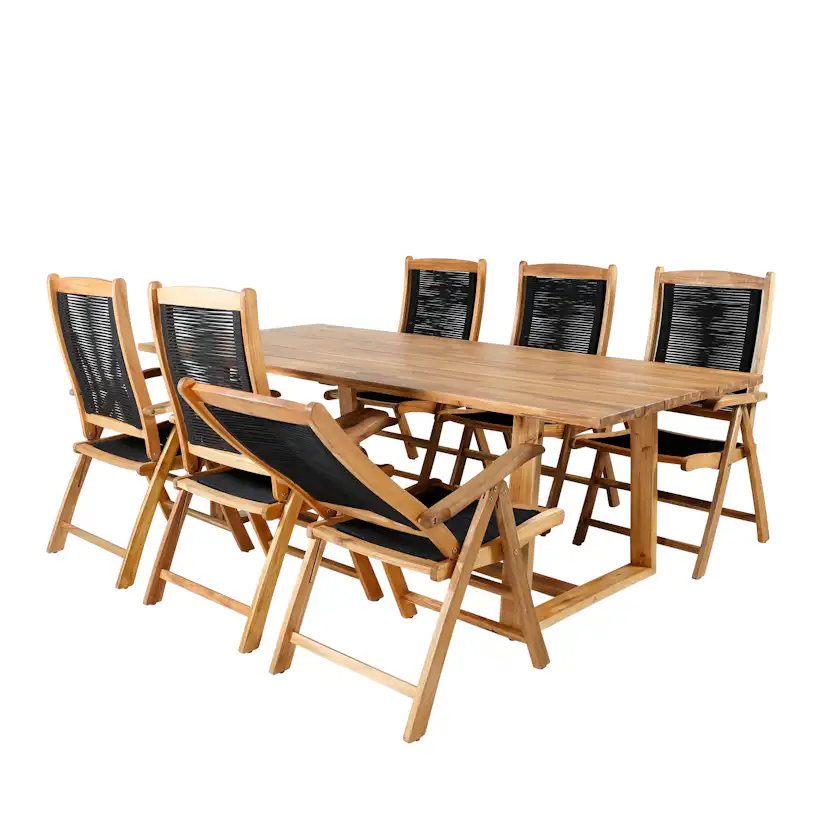 Matgrupp Venture Home Plarra med 6 Peder Matstolar