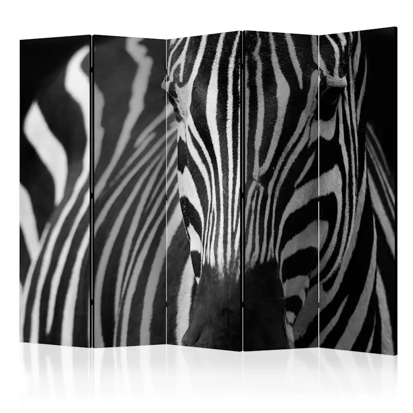 Rumsavdelare Skärmvägg Arkiio White With Black Stripes II 225x172 cm