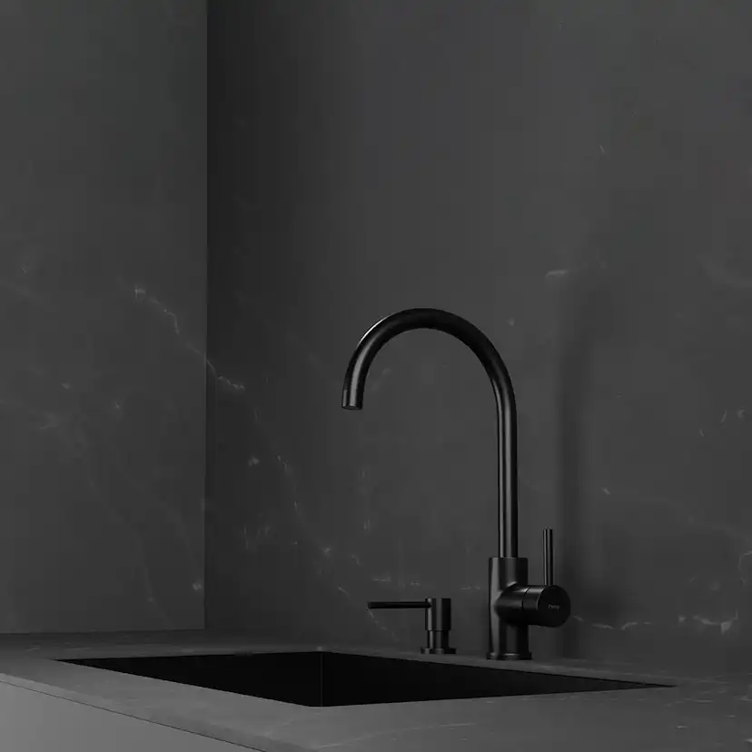 Köksblandare Scandtap Steel Curve Rostfritt Stål