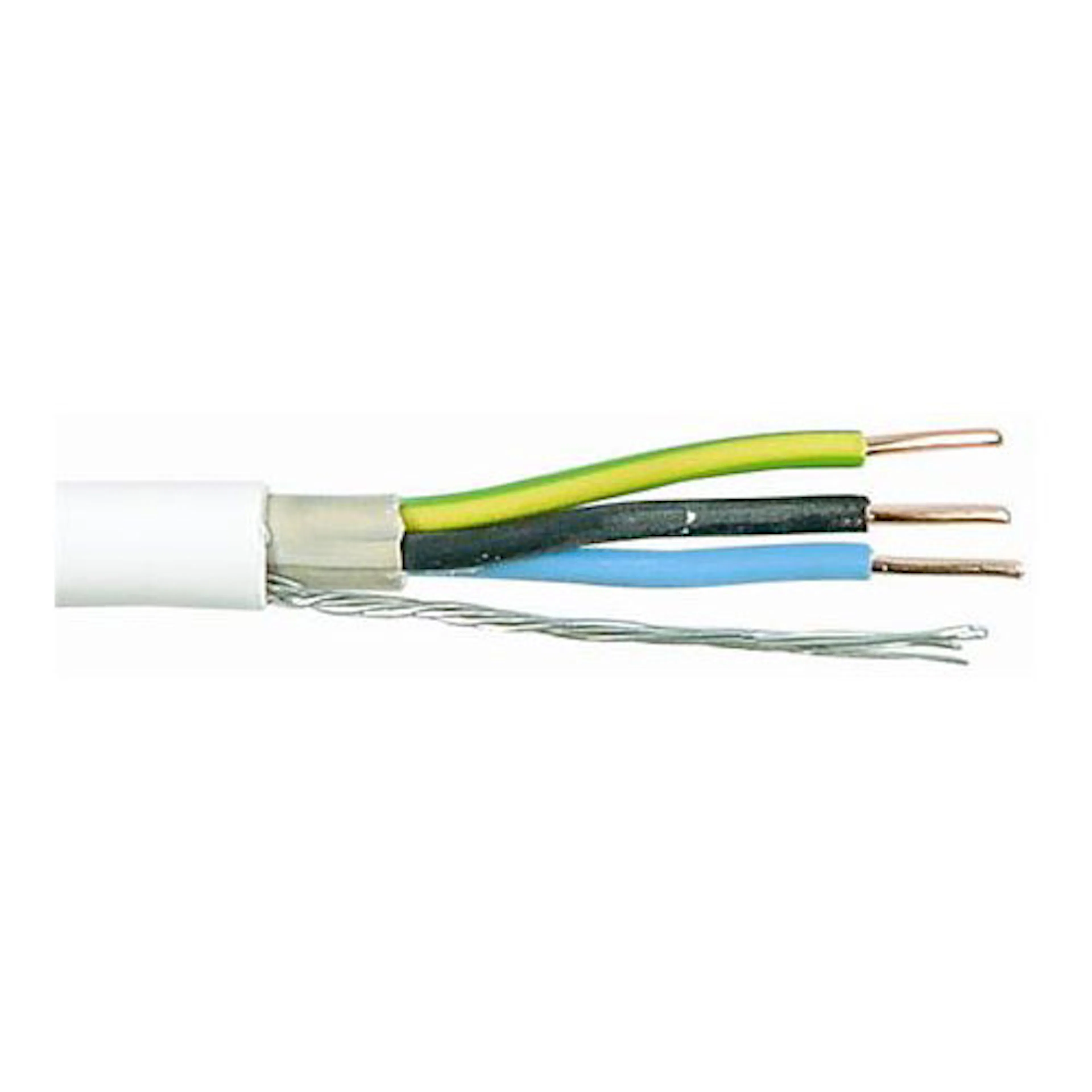 Kabel Malmbergs EKRK 3G1,5 Vit