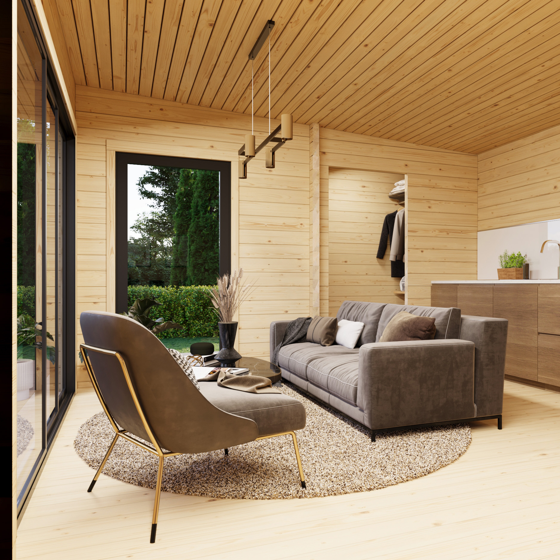 Trädgårdshus Palmako Cecilia 34,6 m2