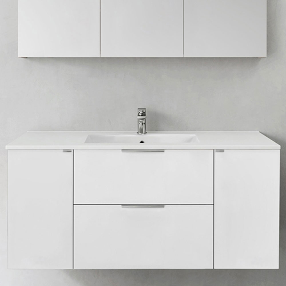 TVÄTTSTÄLLSSKÅP SHAPE 1200C VIT MED TVÄTTSTÄLL Vit, B: 1200 mm