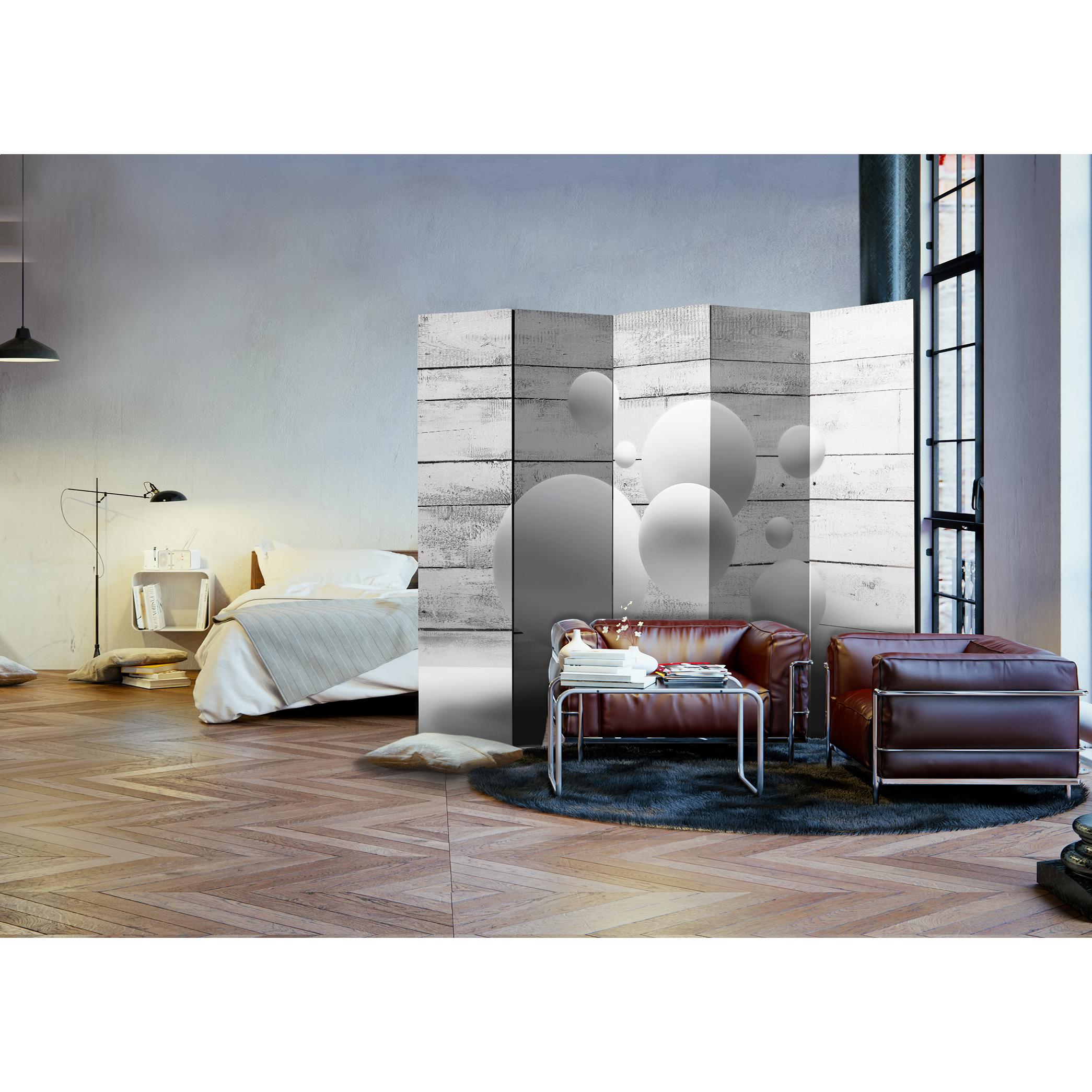 Rumsavdelare Skärmvägg Arkiio Balls II Grå/Vit 225x172 cm