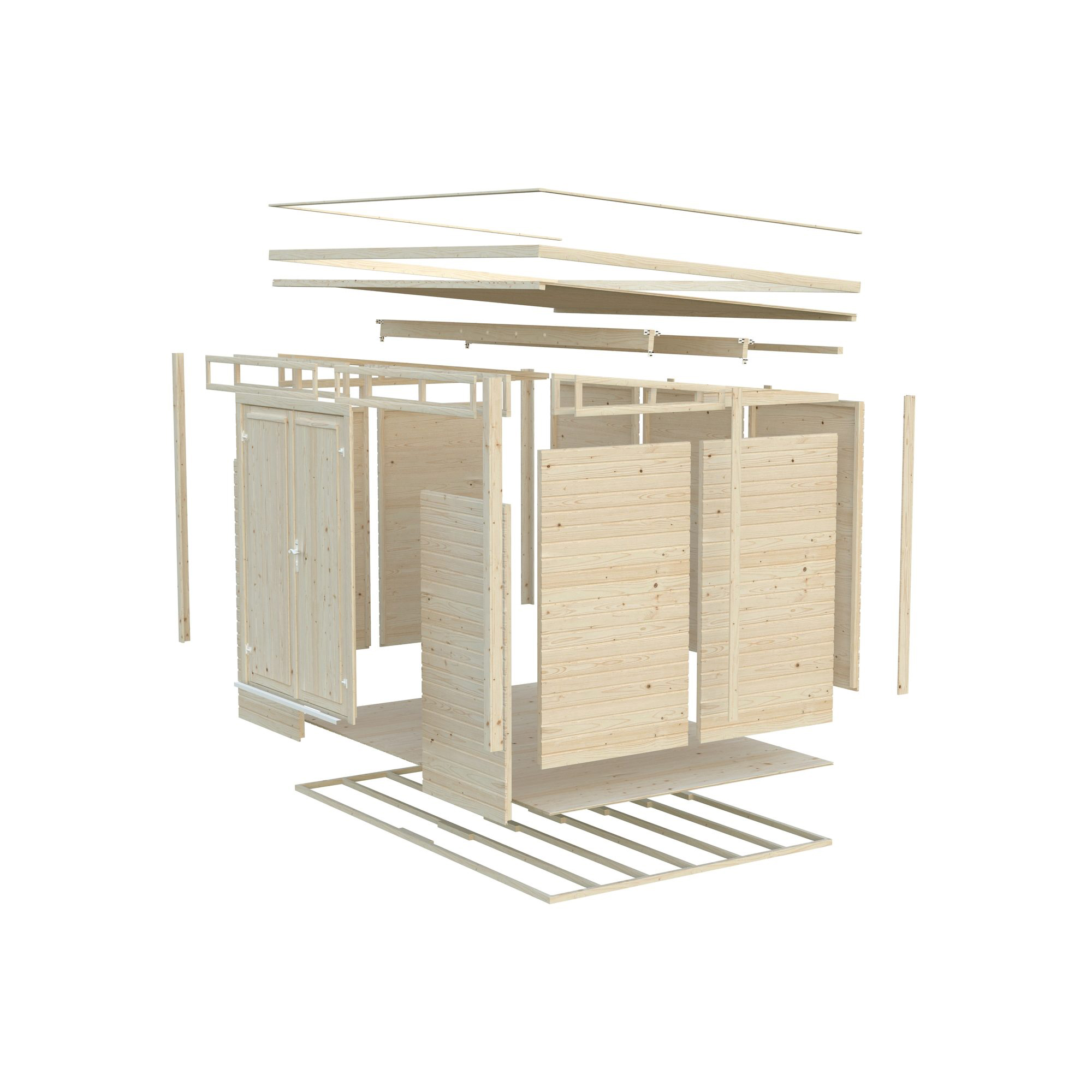 Förråd Palmako Elias 7,5 m² (inv. 7,3 m²)