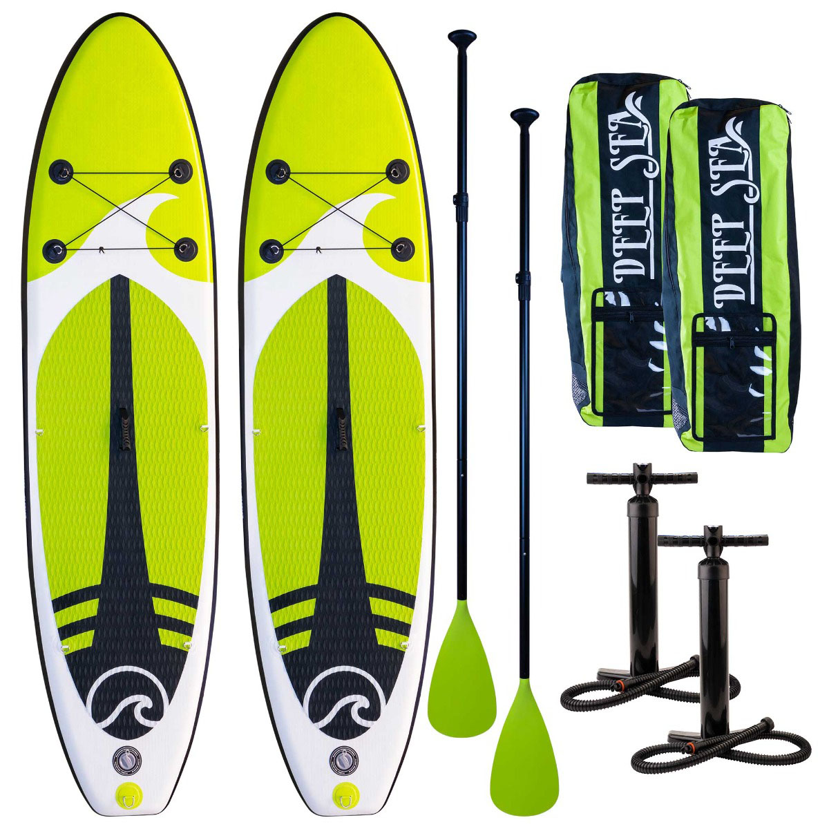 Stand-up Paddleboard Deep Sea SUP-brädset Pro 2-pack
