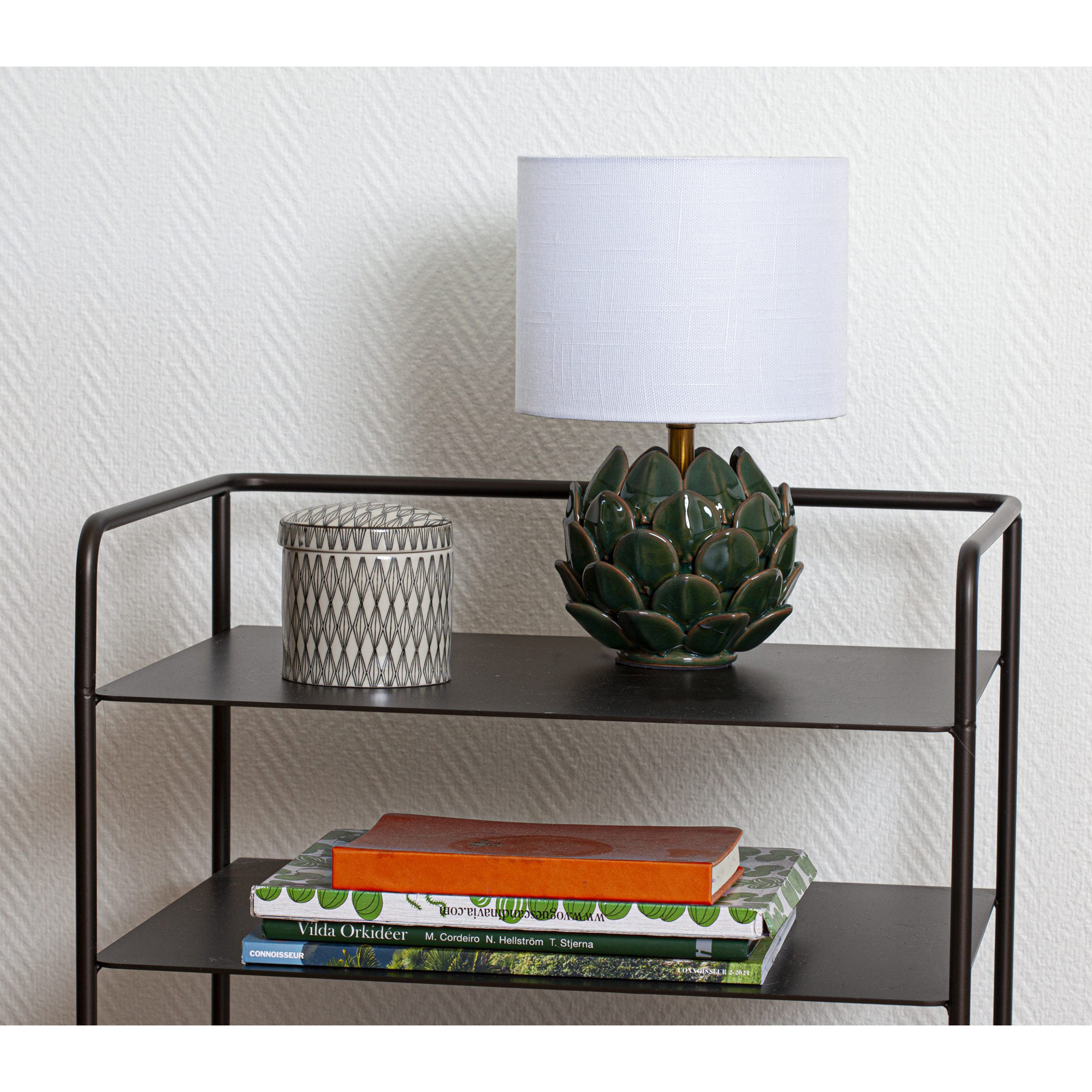 Bordslampa Cottex Rosanna H30 cm Keramikfot med Linneskräm