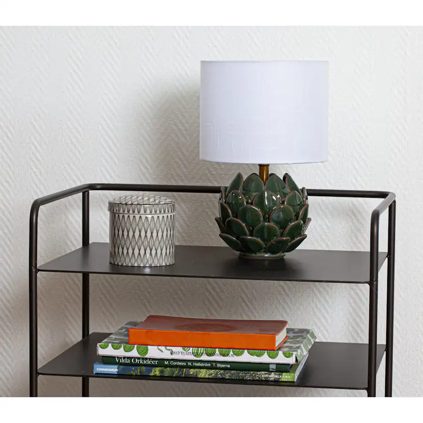 Bordslampa Cottex Rosanna H30 cm Keramikfot med Linneskräm