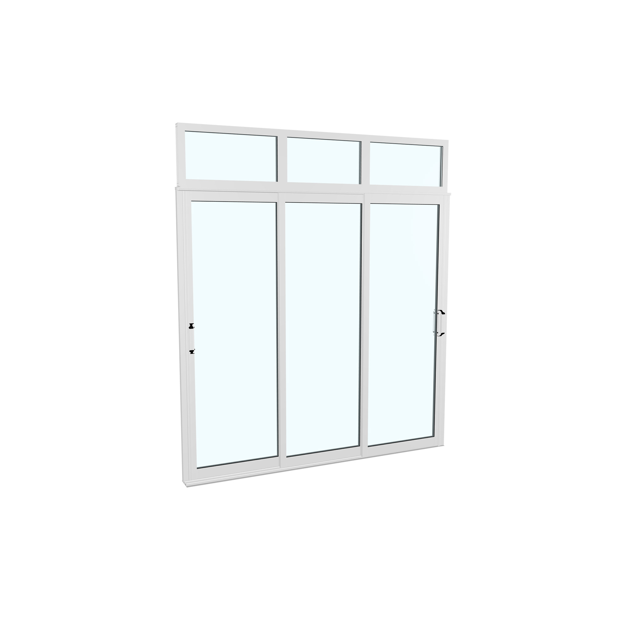 Skjutdörr med Överljus Landskap Robust Vår och Höst 3-del