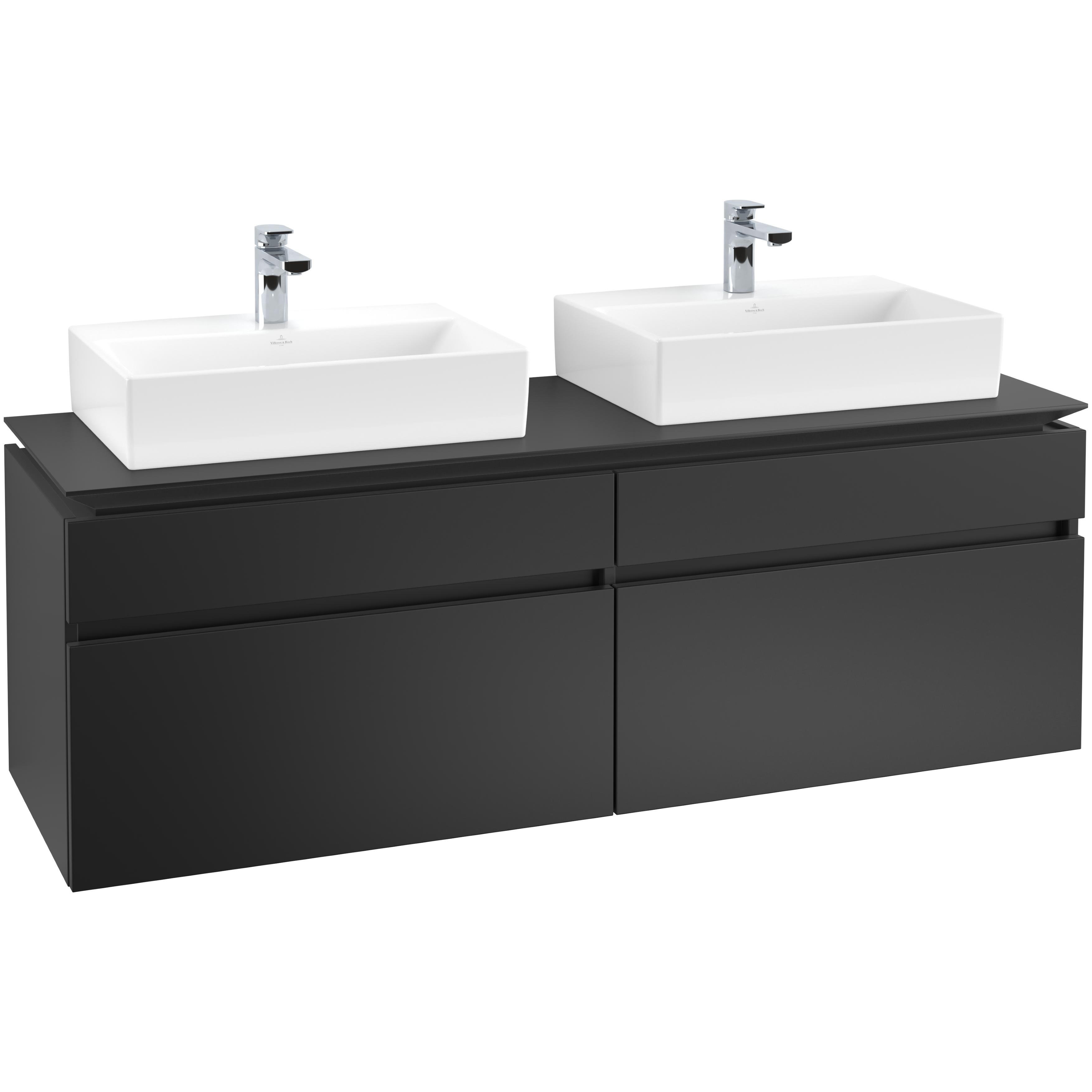 Tvättställsskåp Villeroy & Boch Legato 1600 med 4 Lådor för Två Tvättställ från Memento