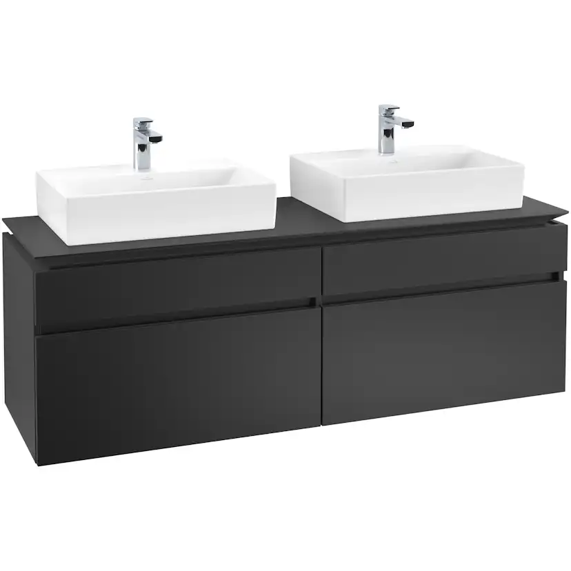 Tvättställsskåp Villeroy & Boch Legato 1600 med 4 Lådor för Två Tvättställ från Memento