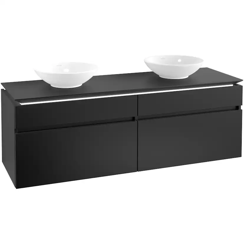 Tvättställsskåp Villeroy & Boch Legato 1600 med 4 Lådor för Två Tvättställ från Memento