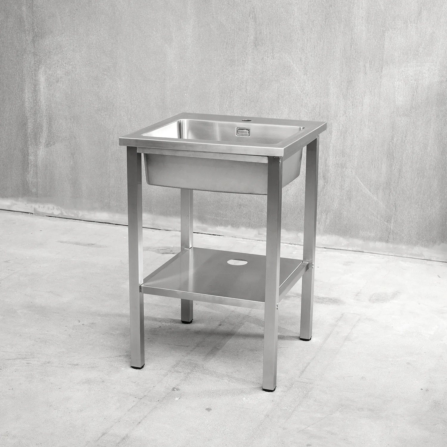 Bänkstativ Vilan Stainless Variant Stativ och Underhylla med hål