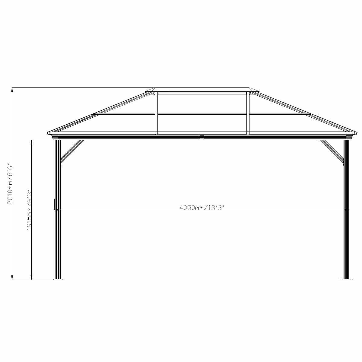 Pergola gop Verona 13 m2