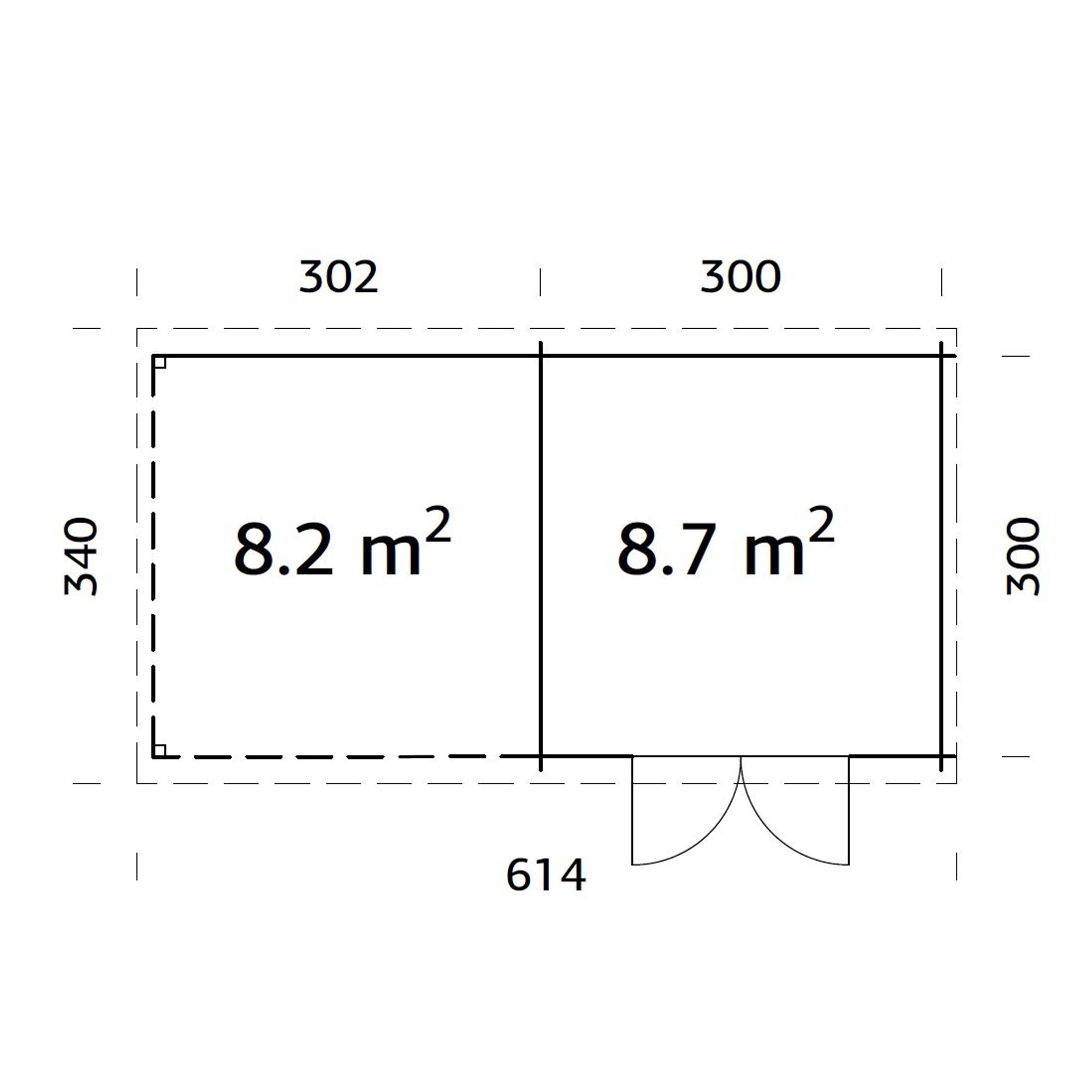 Stuga Palmako Ella 16,8 m2