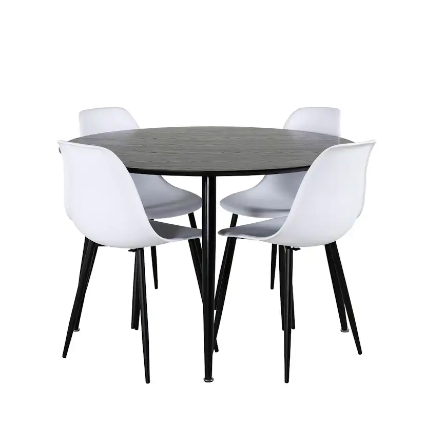 Matgrupp Venture Home Dipp med 4 Polar Plastic stolar
