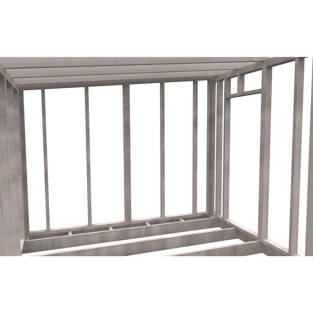 Friggebodsstomme Byggstommar 6 grader 4500x3190 mm Färdiga Sektioner