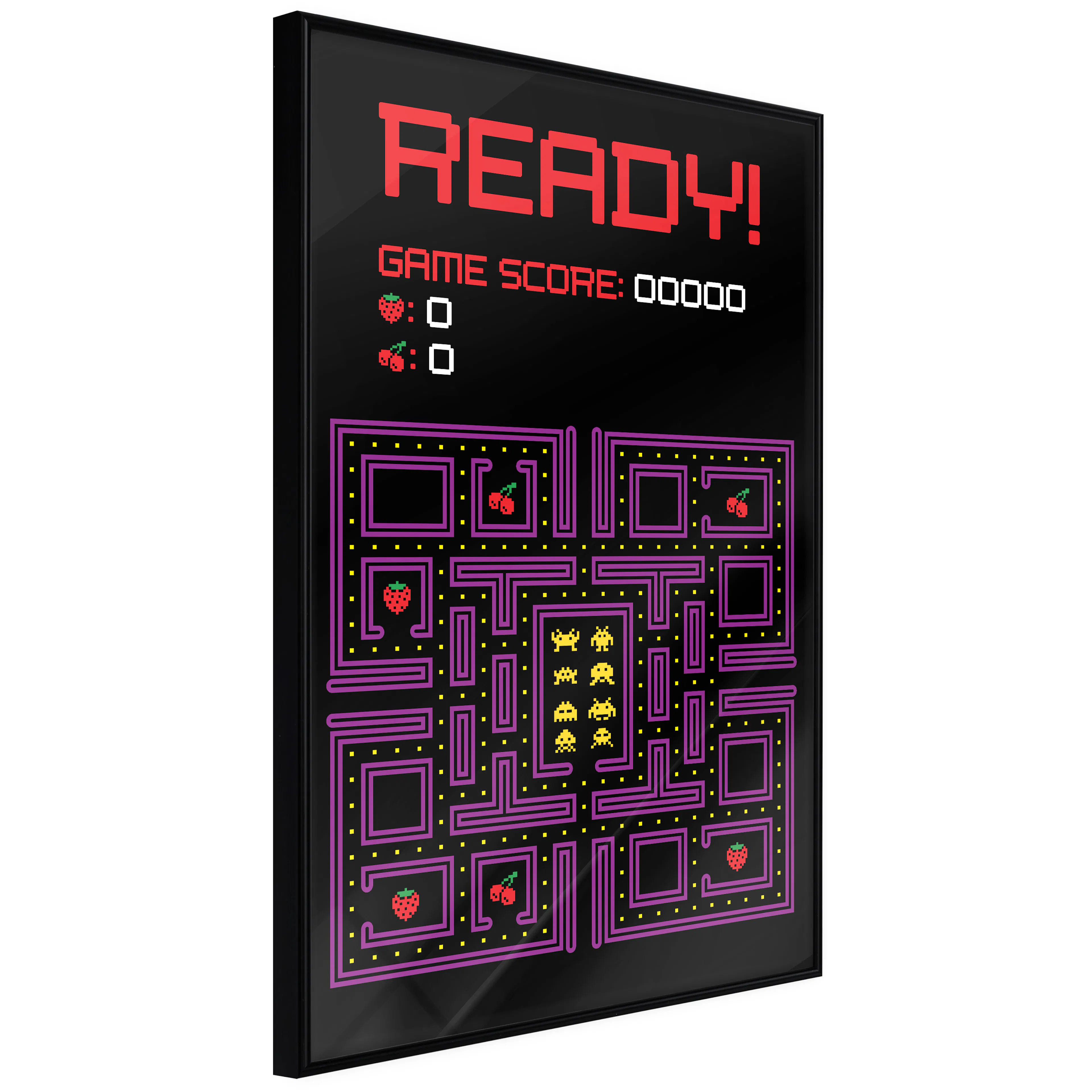 Affisch - Ready! [Poster] 30x45 Svart ram, 30x45 cm