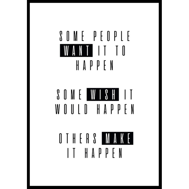 Poster Gallerix Make It Happen