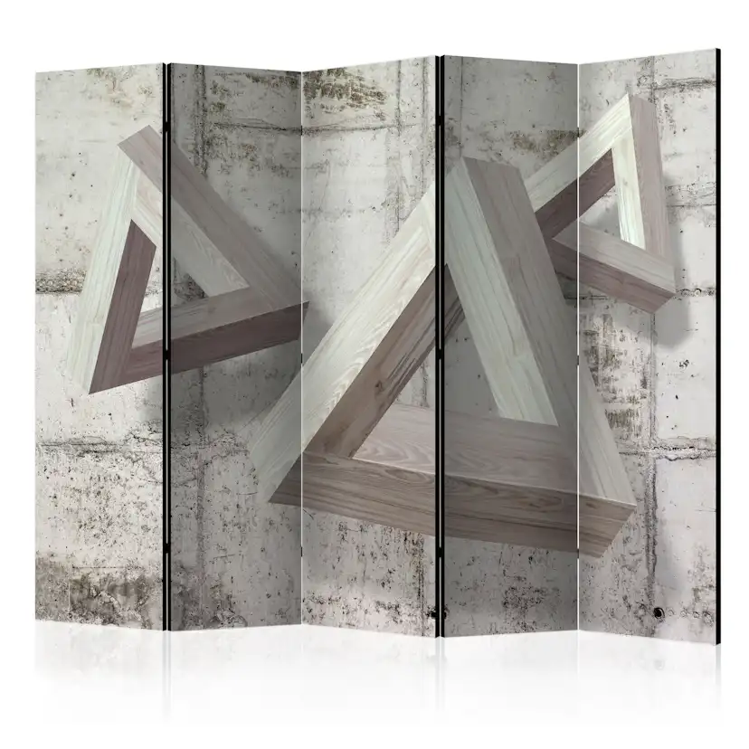 Rumsavdelare Skärmvägg Arkiio Grey Trio II 225x172 cm