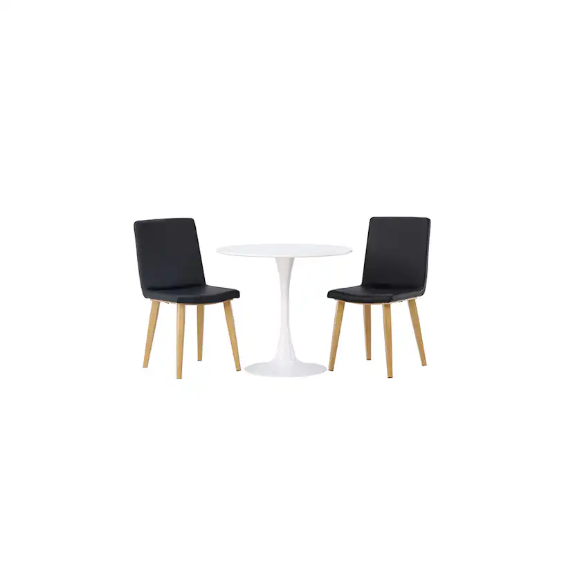 Matgrupp Venture Home Hamden Ø80 cm med 2 st Today stolar