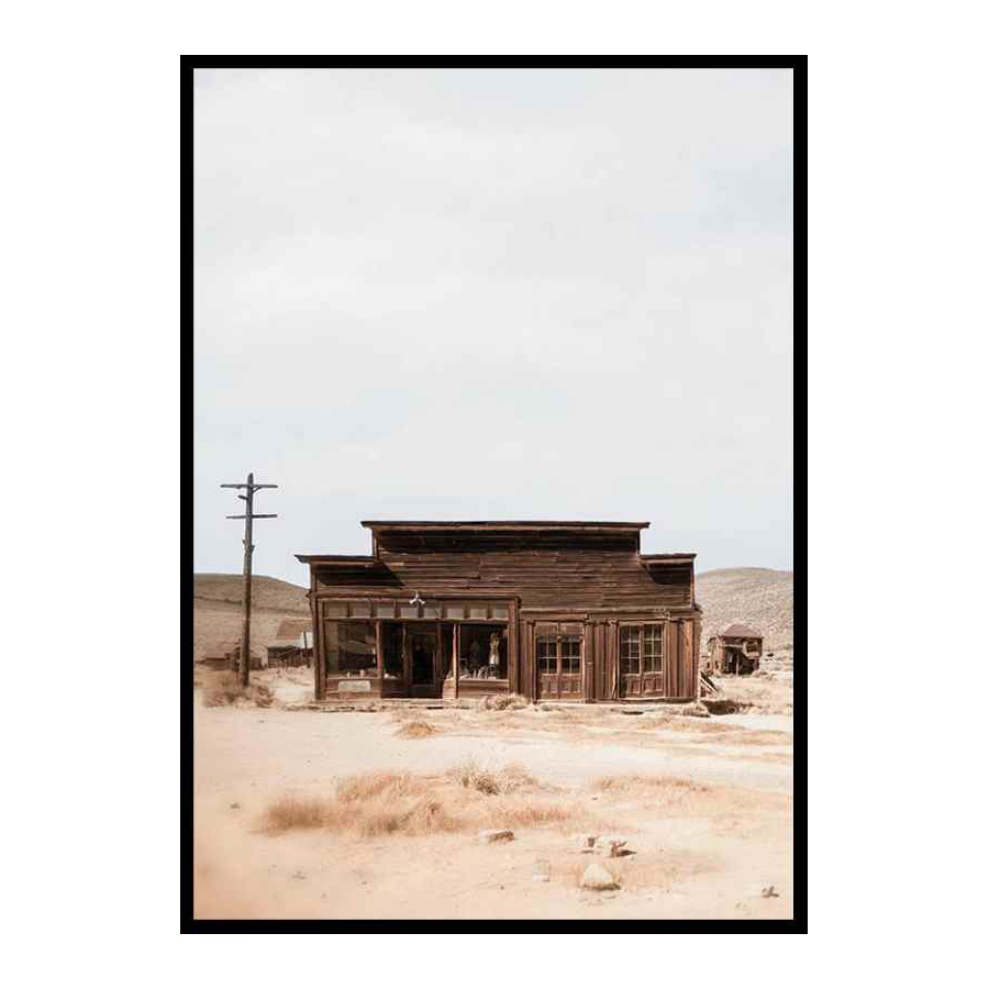 Poster Gallerix Wooden House In Desert