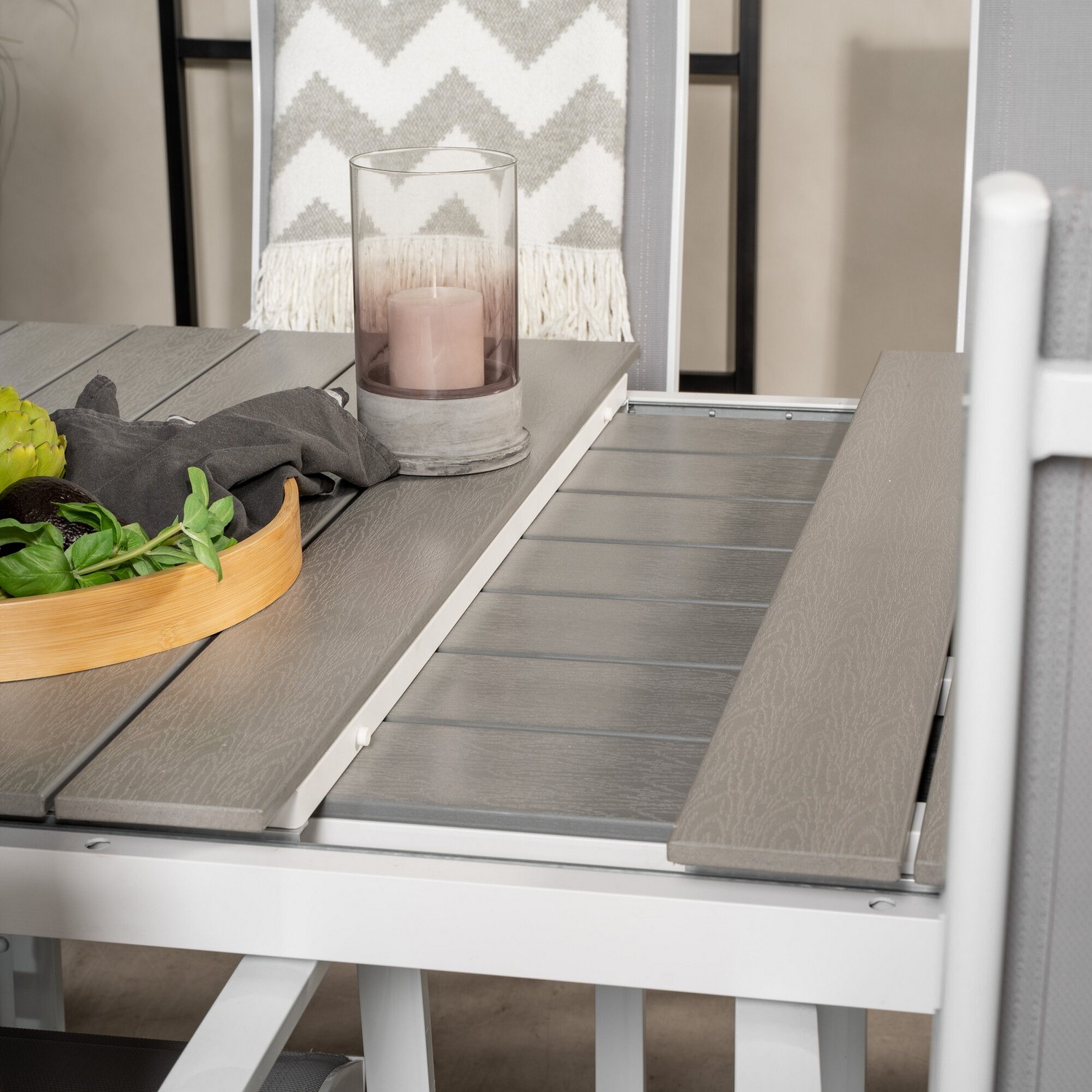 Matgrupp Venture Home Lova 160/240 med 6 Copacabana Stolar