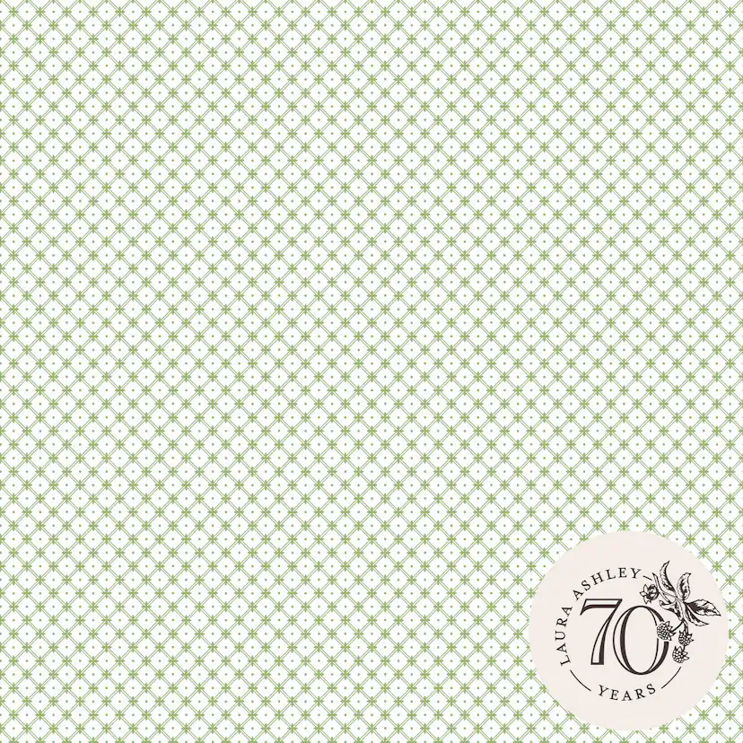 Tapet Laura Ashley Wickerwork Leaf Grön 119848