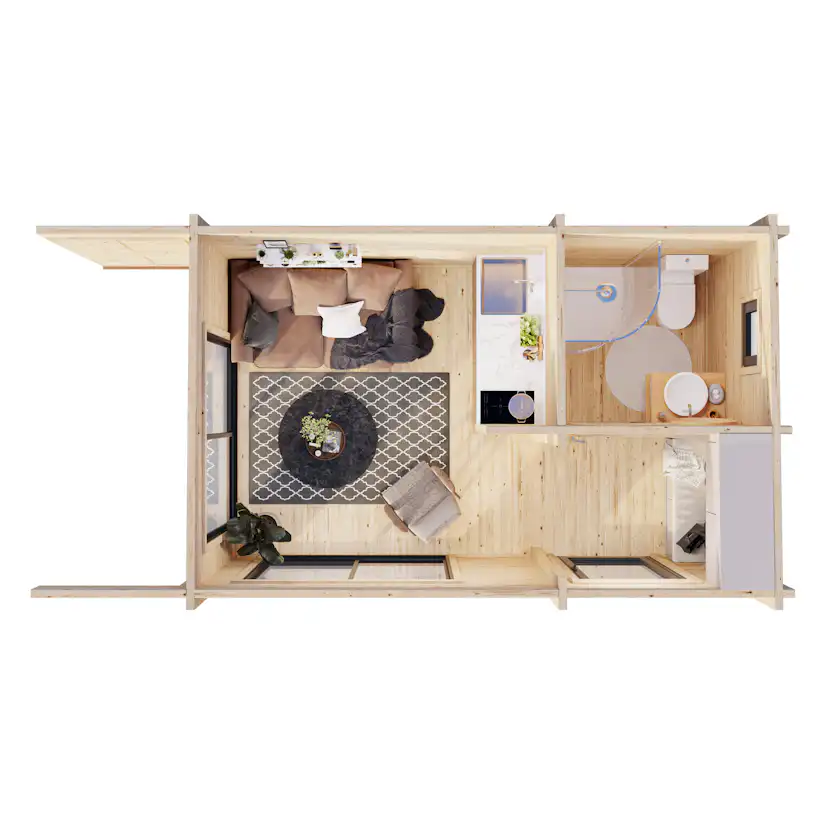 Trädgårdshus Palmako Cecilia 15,7 m2