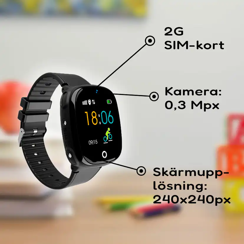 GPS-klocka Kuura K1 För Barn