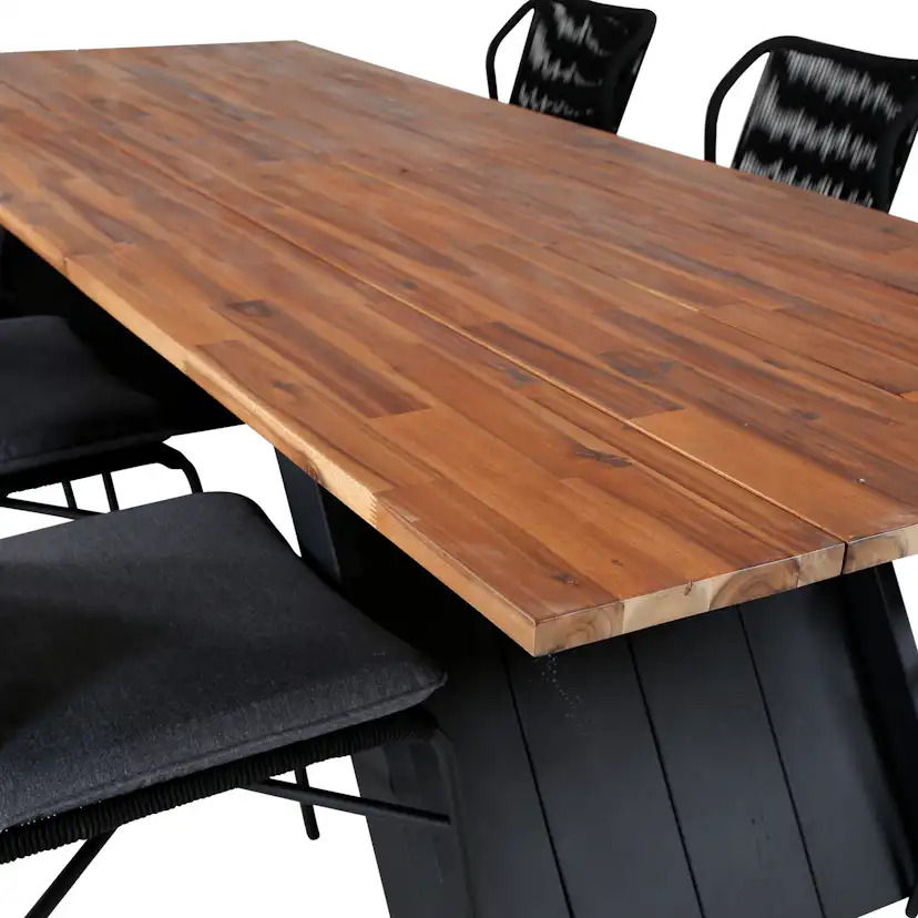 Matgrupp Venture Home Doni med 6 Julle Stapelbara Matstolar