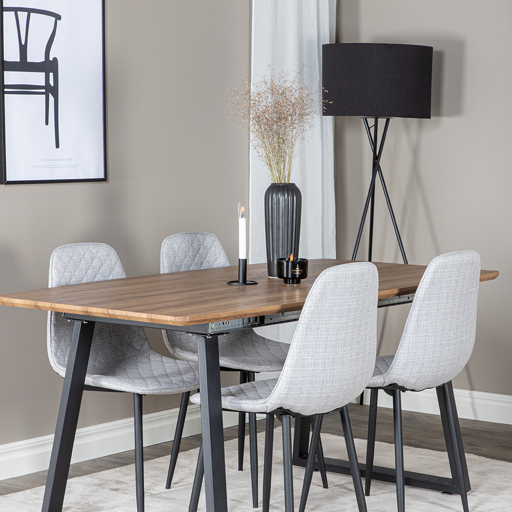 Matgrupp Venture Home Ina med 4 Phoi Stolar Polyestertyg