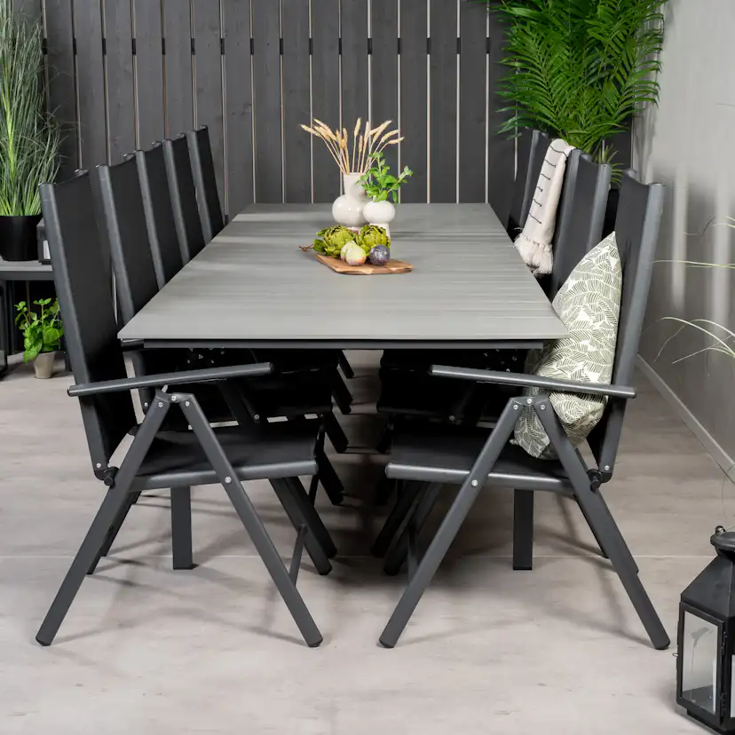 Matgrupp Venture Home Lova 224/324 med 10 Bront Stolar