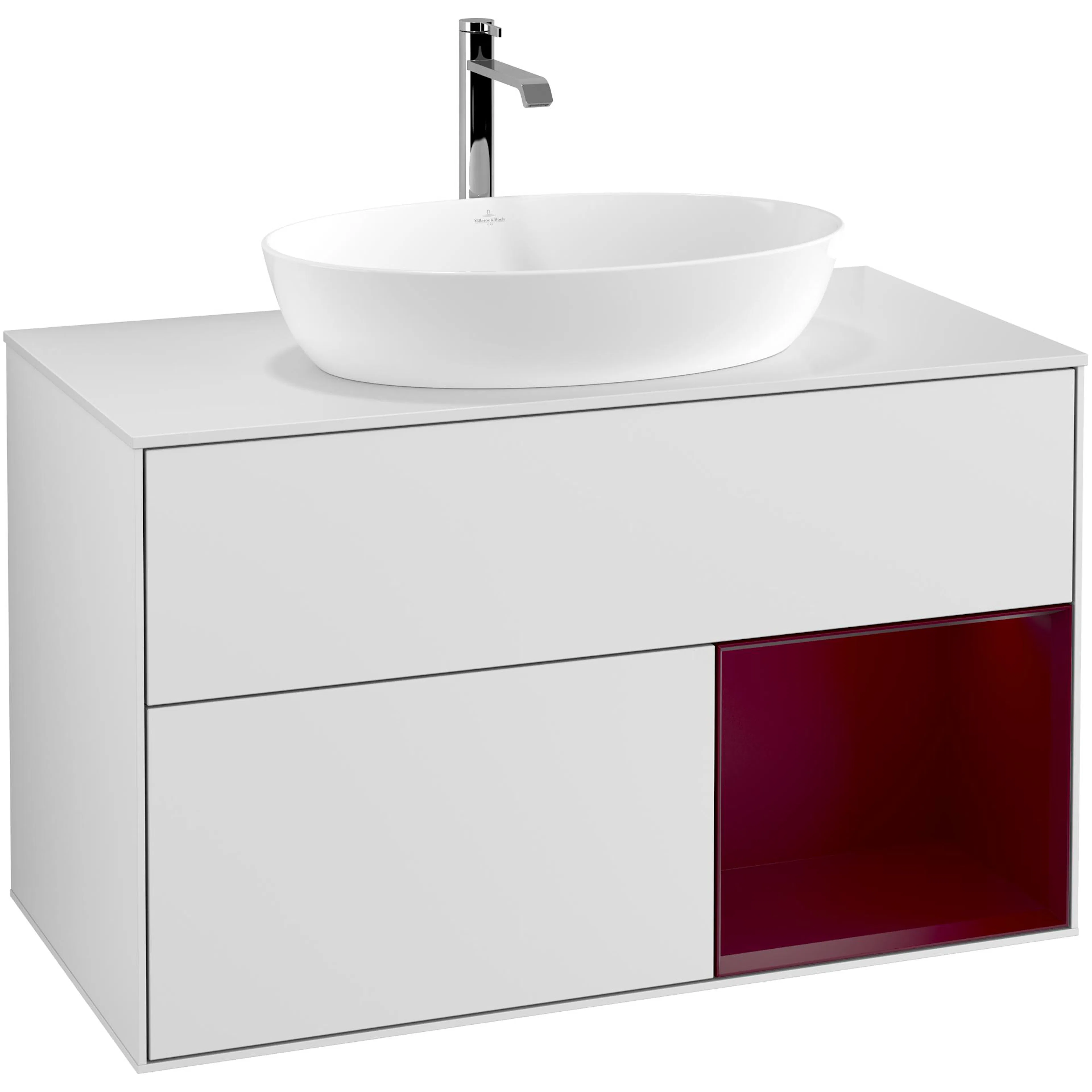 Tvättställsskåp Villeroy & Boch Finion med 2 Lådor Hylla och Bänkskiva för Fristående Tvättställ från Artis & Collaro