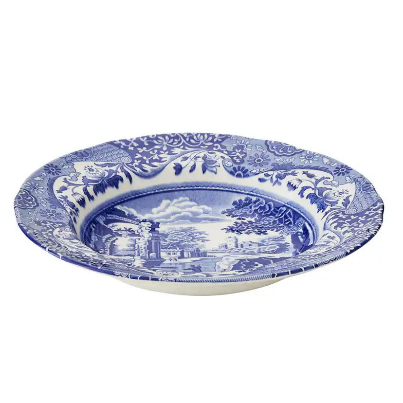 Tallrik Spode Blue Italian Djup