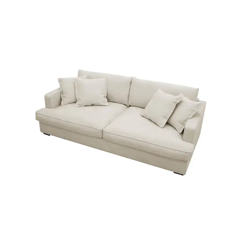 Soffa Scandinavian Choice Rossita Lyx 2,5-sits Extra djup i Tyg Storm 02, Beige Tygx