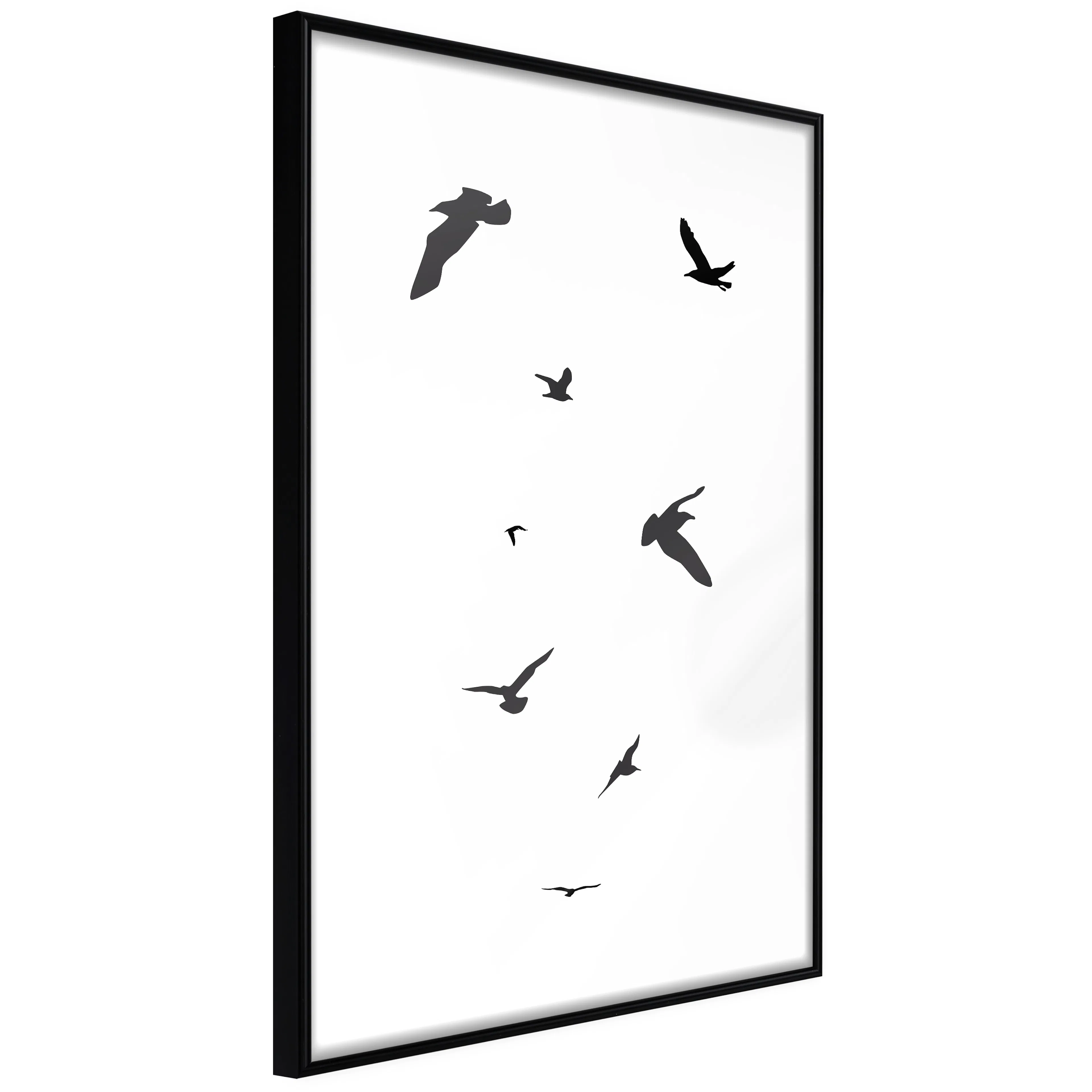 Affisch - Evening Flight [Poster] 30x45 Svart ram, 30x45 cm
