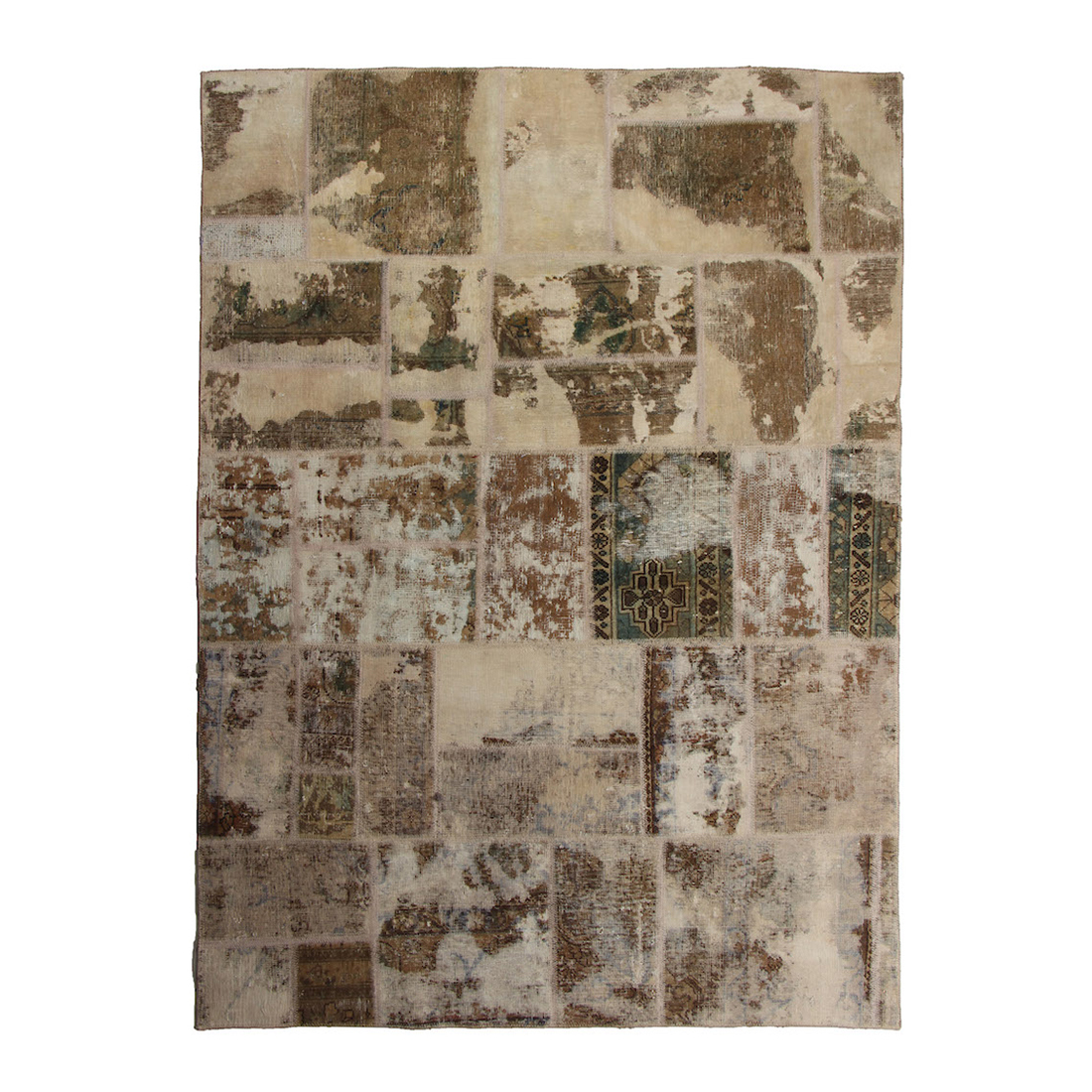 Persisk Patchworkmatta D-sign Handknuten 750784