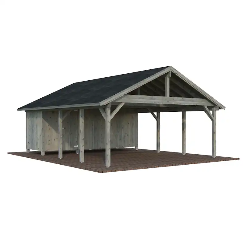 Carport Palmako Robert 40,6 m2 med Förråd
